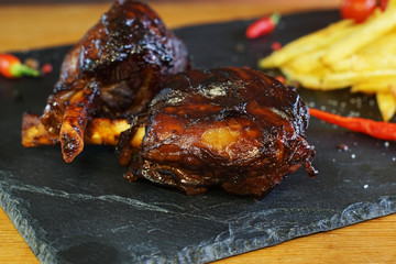 potatoes and pork