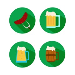 Oktoberfest Round Flat Icon