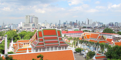 skyline di Bangkok in Thailandia - arte, religione e cultura