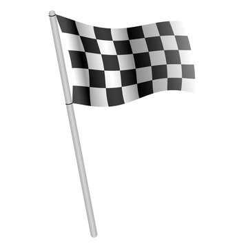 Illustration of a racing flag