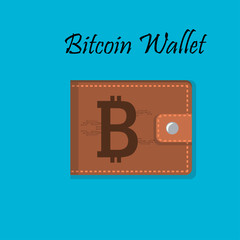 Mobile wallet with bitcoin cryptocurrency