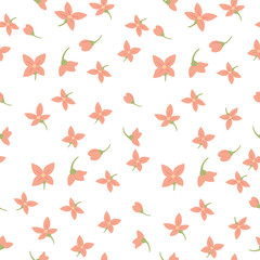 floral textile seamless vector pattern