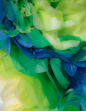 Closeup Of A Tissue Paper Flower