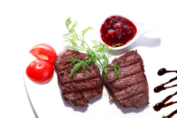 Grilled Meat And Vegetables