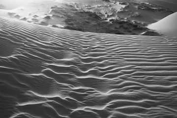 Sand mountains in the desert
