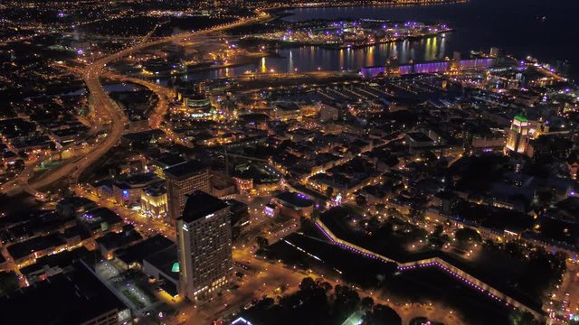 Aerial Canada Quebec City July 2017 Night 4K Inspire 2