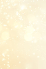 Abstract golden bokeh background. Christmas lights. Festive defocused boke. Merry Christmas card. © nataliazakharova