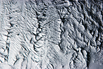 Transparent ice crystals texture cracked background