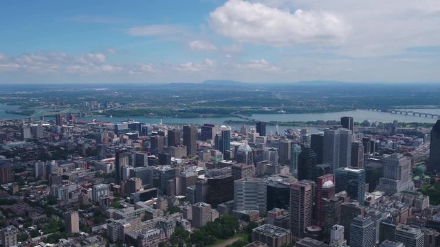 Aerial Canada Montreal July 2017 Sunny Day 4K Inspire 2