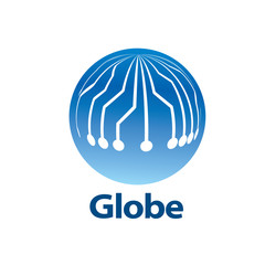 vector logo globe