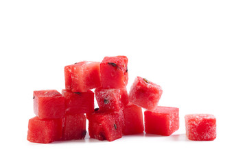 Watermelon fruit cube slice