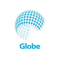 vector logo globe