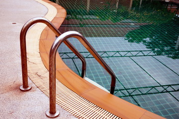 Swimming pool with stair