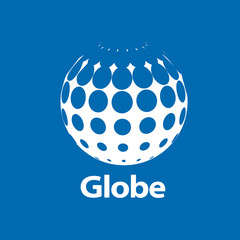 vector logo globe