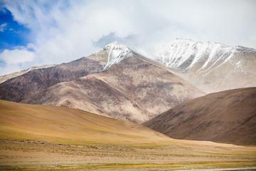 Tsoskar lake on the way to Tsomoriri Lake, Leh, India