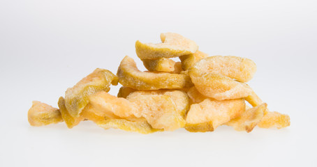 dried guava or dried fruits on a background.