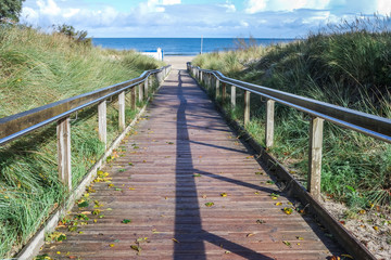 Obraz premium Brücke zum Meer
