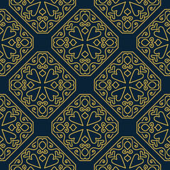 Arabic vintage decorative design seamless pattern