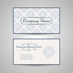 Vintage arabic style business card template