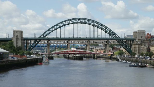 Timelapse of the Tyne Bridge in Newcastle, England