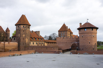 The Castle of the Teutonic Order in Malbork, Poland. A World Heritage Site since 1997
