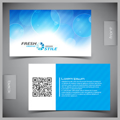Vector abstract creative business cards (set template)