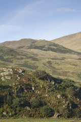 Fototapeta na wymiar Mountain Peaks outside Llanberis; Snowdonia; Wales