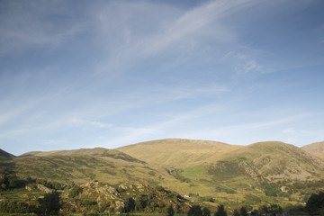 Obraz premium Mountains Peak outside Llanberis; Snowdonia; Wales