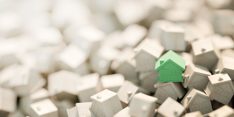 The right home choice, home and property concepts, 3d background