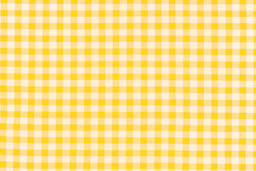  tissu à petits carreaux vichy jaune 