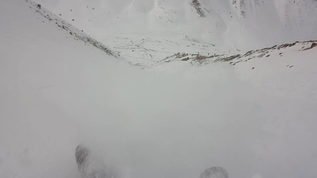 climber an avalanche
climber fell into a snow avalanche
