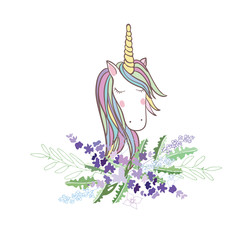 Obraz premium Retro style Illustration with flowers and animal