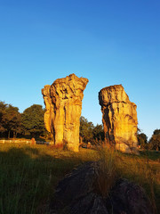 stone at MOR HIN KHAOW CHAIYAPHUM in the morning. It's Stonehenge of Thailand.