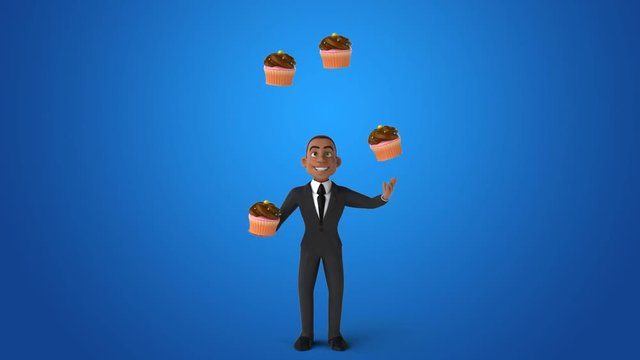 Fun businessman - 3D Animation