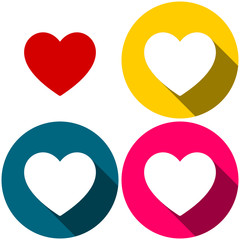 heart icon for applications apps website