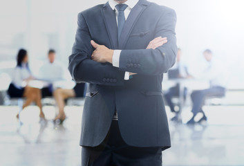 Businessman in contemporary office