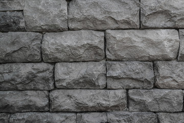 black brick wall texture for background.