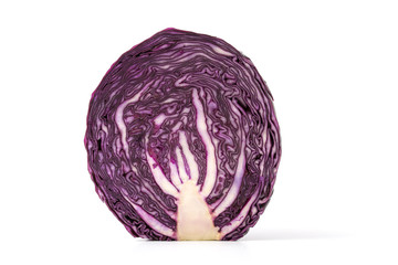 Fototapeta premium Halbierter Rotkohl