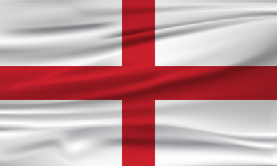 Vector flag of England. Vector illustration