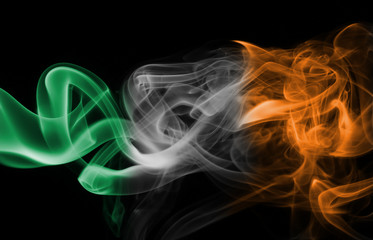 Ireland national smoke flag