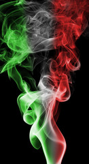 Fototapeta premium Italy national smoke flag