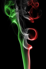 Italy national smoke flag