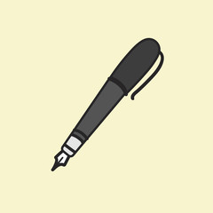 Vector of stationery doodle style