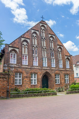 Fototapeta na wymiar Historic church building Probstei in the center of Uelzen