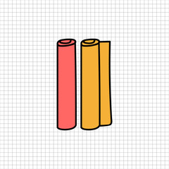 Vector of stationery doodle style