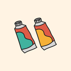 Vector of stationery doodle style