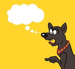 gedachten van een boze hond