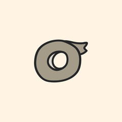 Obraz premium Vector of stationery doodle style