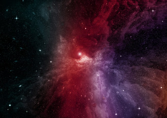 galaxy in a free space