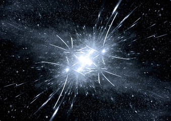 Obraz premium galaxy in a free space